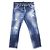 DSQUARED2 Cool Girl Cropped Jean Pantalones de denim de algodón Azul