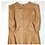 Autre Marque Mame Kurogouchi langes Sweatshirt-Kleid mit tiefem Ausschnitt aus Polyester Braun - Ansicht 7
