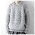 Autre Marque stein LILY YARN handgestrickter LS Polyester-Pullover Braun - Ansicht 2