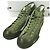 visvim KIEFER MID FORAGE Baskets en coton duck traité spécial Vert Vert olive