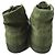 visvim KIEFER MID FORAGE Baskets en coton duck traité spécial Vert Vert olive - vue 4