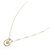 Autre Marque Au750 2WAY Blumen-Diamant-Halskette Golden - Ansicht 2