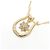 Autre Marque Au750 2WAY Blumen-Diamant-Halskette Golden - Ansicht 3