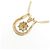 Autre Marque Au750 2WAY Blumen-Diamant-Halskette Golden - Ansicht 4