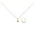 Autre Marque Au750 2WAY Blumen-Diamant-Halskette Golden - Ansicht 6