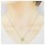 Autre Marque Au750 2WAY Blumen-Diamant-Halskette Golden - Ansicht 7