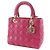 Autre Marque Borsa 2way Christian Dior Lady Dior Cannage in pelle di agnello Rosa - vista 2