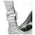 Borsa a tracolla Balenciaga in pelle metallizzata Argento - vista 6
