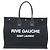 Yves Saint Laurent Borsa Saint Laurent Noe in tela Saint Laurent Nero Bianco