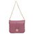 Borsa a spalla Loewe Puffer Goya in pelle di agnello Porpora
