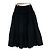 Autre Marque Falda larga de jacquard Cygne Negro