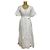 Autre Marque Vestido de encaje de algodón OBLI Blanco