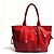 Autre Marque Bolso Tote de piel GHERARDINI SOFTY Roja - vista 2