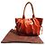 Autre Marque Bolso Tote de piel GHERARDINI SOFTY Castaño Naranja