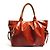 Autre Marque Bolso Tote de piel GHERARDINI SOFTY Castaño Naranja - vista 4