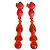 Autre Marque CORSARI Drop Earrings Orange