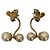 Autre Marque GRANDMATIC Bienen-Perlenohrringe Golden