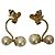 Autre Marque GRANDMATIC Bienen-Perlenohrringe Golden - Ansicht 2