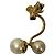Autre Marque GRANDMATIC Bienen-Perlenohrringe Golden - Ansicht 3