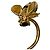 Autre Marque GRANDMATIC Bienen-Perlenohrringe Golden - Ansicht 4