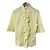 Autre Marque Camisa de manga curta com riscas e folhos NARACAMICIE Branco Amarelo