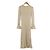 Autre Marque CASA FLINE Rippstrick-Kleid Beige