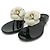 Sandalias de dedo Chanel Camellia Negro