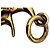 Chloé Accessoire Chloe Alphabet Fish Charm Doré - vue 11