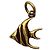 Chloé Accessoire Chloe Alphabet Fish Charm Doré - vue 2