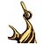 Chloé Accessoire Chloe Alphabet Fish Charm Doré - vue 4