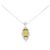 Autre Marque Collana in oro bianco Au750 con sphene e diamanti Argento