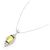 Autre Marque Collana in oro bianco Au750 con sphene e diamanti Argento - vista 2
