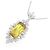 Autre Marque Collana in oro bianco Au750 con sphene e diamanti Argento - vista 3