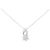 Autre Marque Collana Pt900 Fiore Diamante Argento