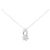 Autre Marque Collier Pt900 Fleur Diamant Argenté