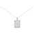 Autre Marque Platin 950 Diamantenhalskette Silber