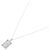 Autre Marque Platin 950 Diamantenhalskette Silber - Ansicht 2