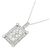 Autre Marque Platin 950 Diamantenhalskette Silber - Ansicht 3