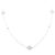 Autre Marque Collana in platino Pt900/Pt850 e diamanti Argento