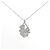 Autre Marque Diamantenhalskette Pt900 Pt850 Silber