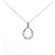 Autre Marque Collana in platino e diamanti Argento