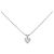 Autre Marque Collana con Diamante a Cuore Pt900 Pt850 Argento