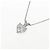 Autre Marque Collana con Diamante a Cuore Pt900 Pt850 Argento - vista 3