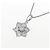 Autre Marque Platin-Diamant-Blumenhalskette Silber - Ansicht 3