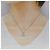 Autre Marque Platin-Diamant-Blumenhalskette Silber - Ansicht 6