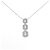Autre Marque Platin-Diamant-Halskette Silber