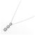 Autre Marque Platin-Diamant-Halskette Silber - Ansicht 2