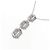 Autre Marque Platin-Diamant-Halskette Silber - Ansicht 4
