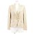 Chaqueta entallada Gucci de sarga de seda de alta densidad Beige
