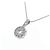 Autre Marque Platin-Diamant-Halskette Silber - Ansicht 4